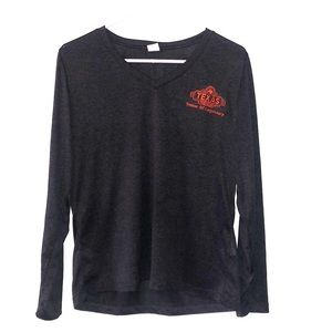 Texas Roadhouse grey ladies long sleeve.